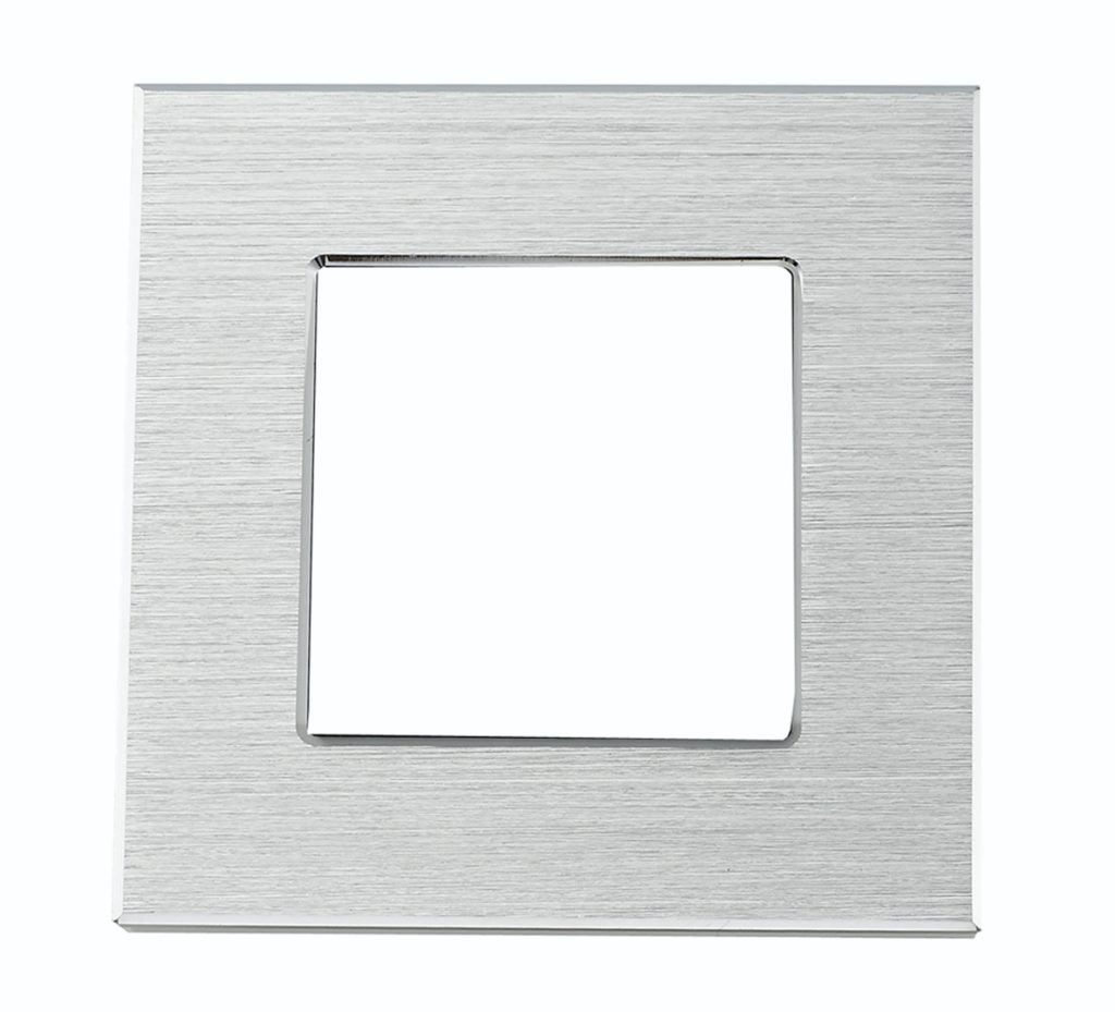 Bingoelec 1 Frame Switch socket panel Alum