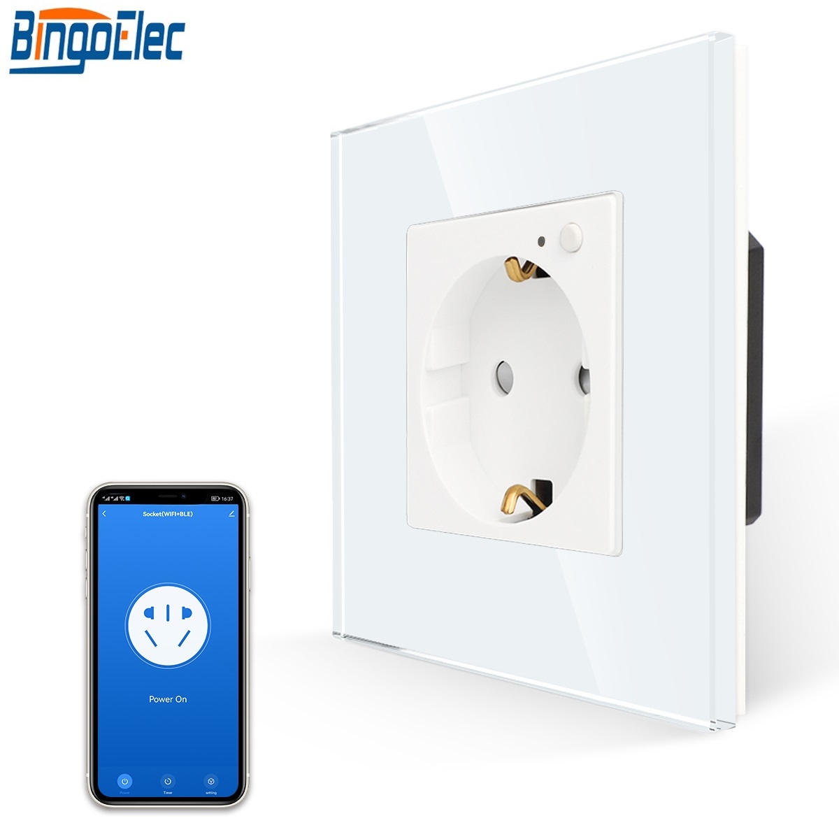 Bingoelec W1-035M WiFi GM Socket with Monitor